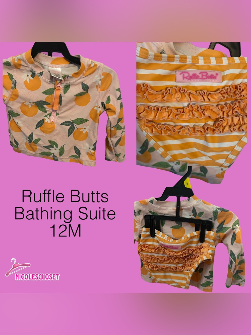 Ruffle Buts Swim Bathing suite 12m